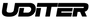 This is Uidter's design logo, the font is a simple black color with a technological touch