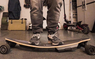 Bamboo + Fiberglass Deck of UDITER Electric Skateboard