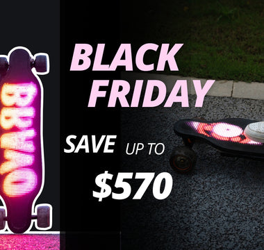 UDITER DIY LED Electric Skateboard Black Friday