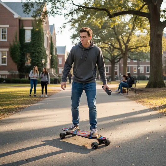 LED screen electric skateboard