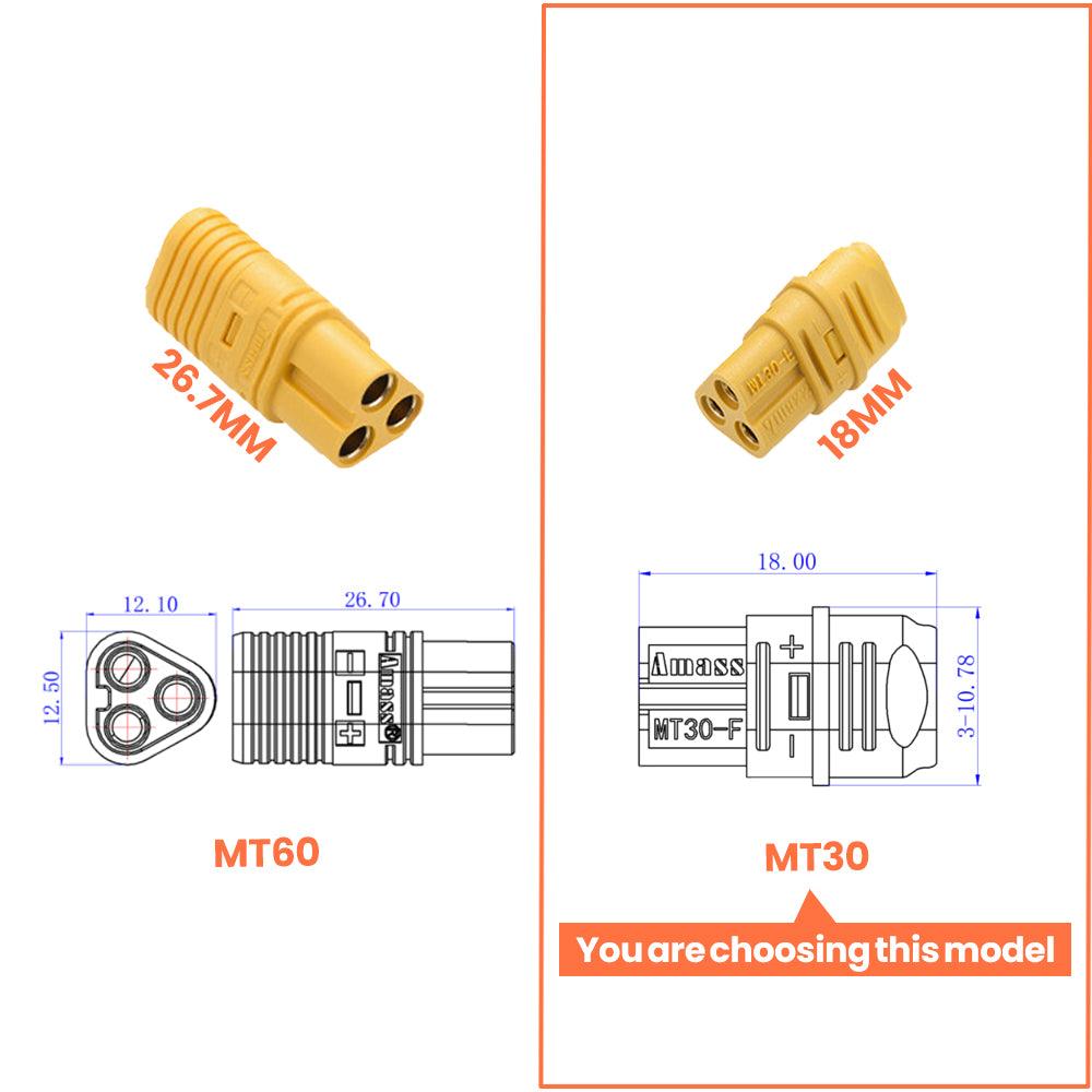 MR30 Cable Connecting Battery and ESC - Uditerboard