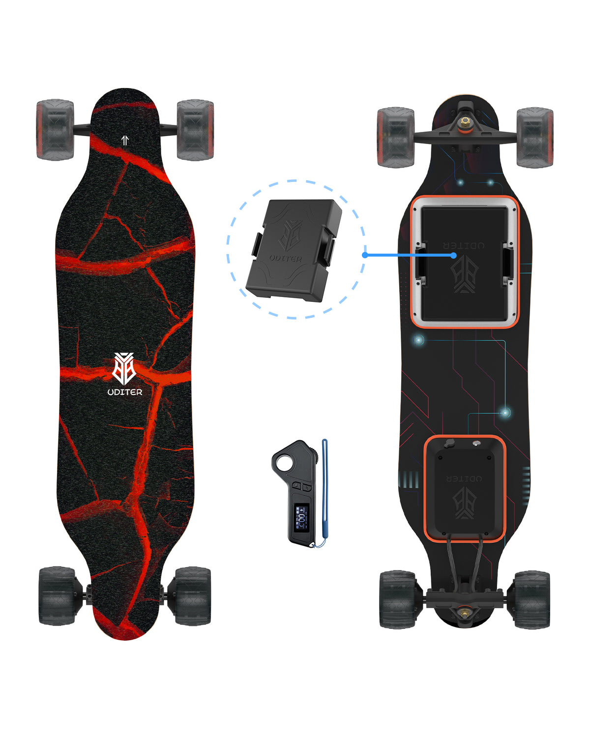 S3 / Pixel Rider Certified Refurbished/Used Electric Skateboard One Battery