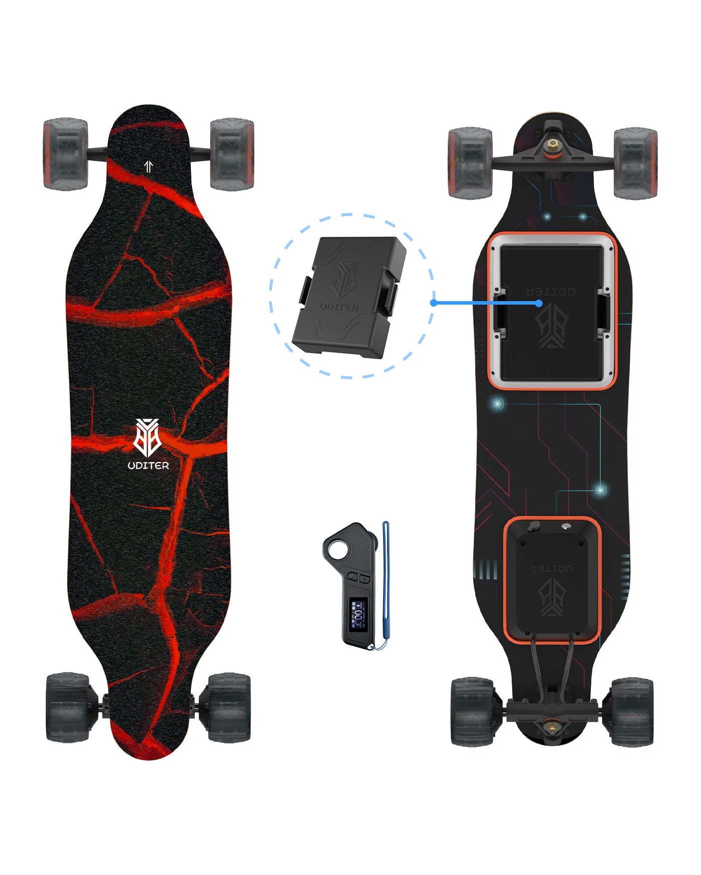 Electric Skateboard Electric Longboard 2200Ah Battery 10mph 8 Mile Max  Range NEW