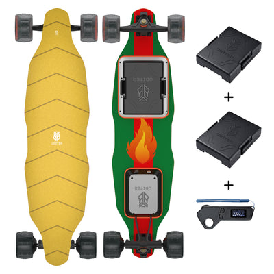 Skateboard électrique polyvalent et convertible.