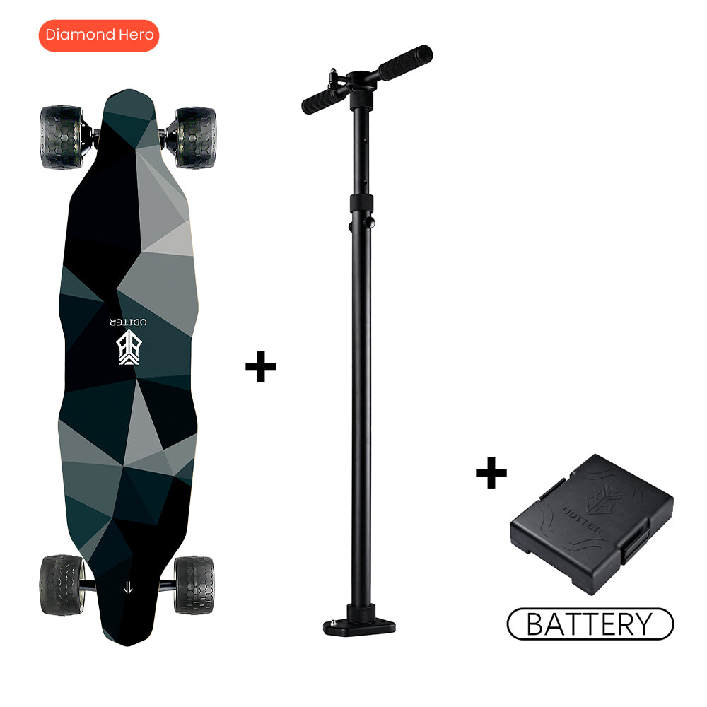 UDITER S3 Long Range Electric Skateboard & Quick-Swappable